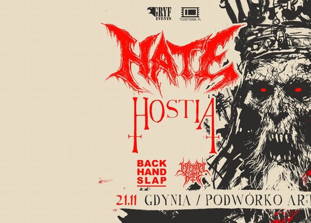 Bilety na  Koncert Hate / Hostia / Backhand Slap / Infernal Flame klub Podwórko Art. Gdynia