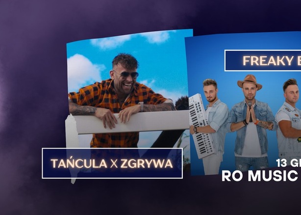 Bilety na  TAŃCULA x ZGRYWA | FREAKY BOYS w RO MUSIC CLUB WROCŁAW | 13 GRUDNIA 